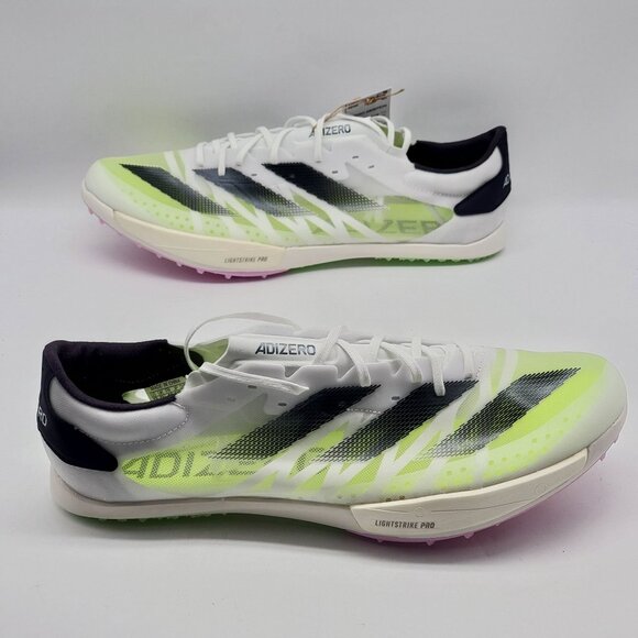 Adidas Adizero Ambition Track Spikes Running Shoes White Mens‎ Size 13 IE5486 - Picture 4 of 11